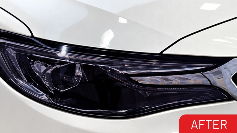 VISION UG-P Photochromic Headlight PPF — Night Mode to Purple Day Mode