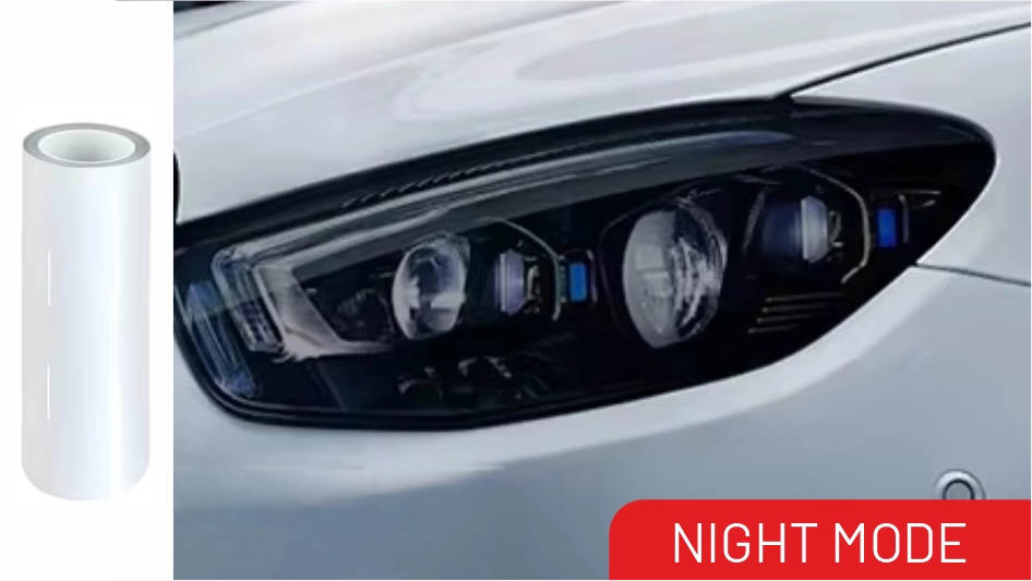 VISION UG-P Photochromic Headlight PPF — Night Mode to Purple Day Mode