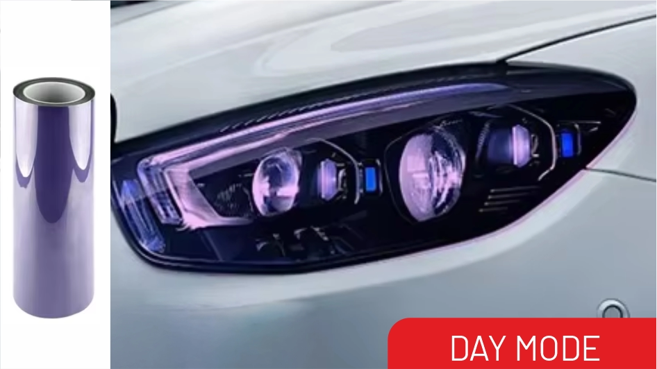 VISION UG-G Photochromic Headlight PPF — Night Mode to Grey Day Mode
