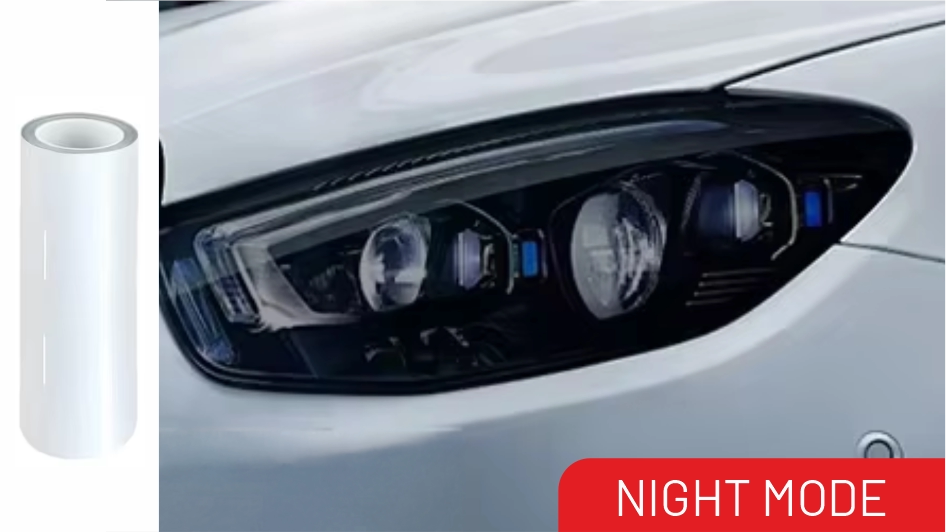 VISION UG-P Photochromic Headlight PPF — Night Mode to Purple Day Mode
