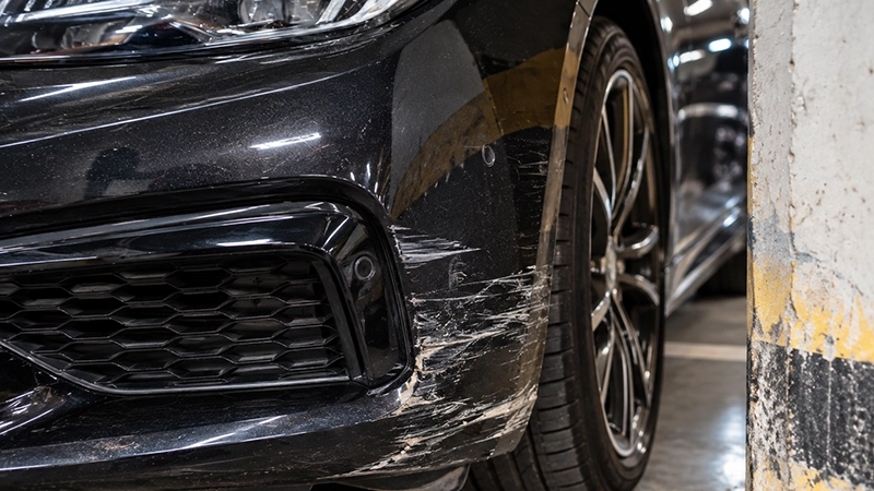 Low-Speed Scrapes damage on car paint